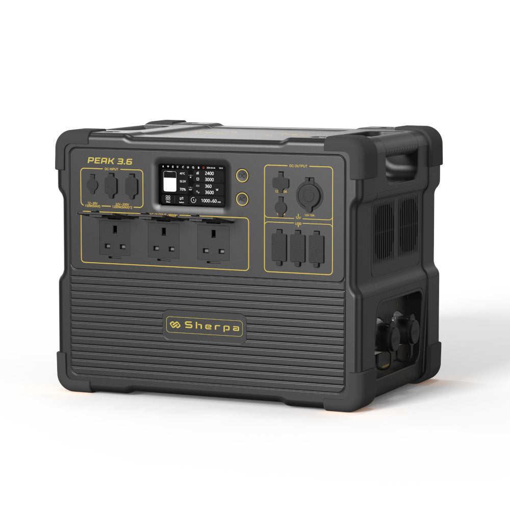 Sherpa PEAK 3.6 – High-Capacity Portable Power Station