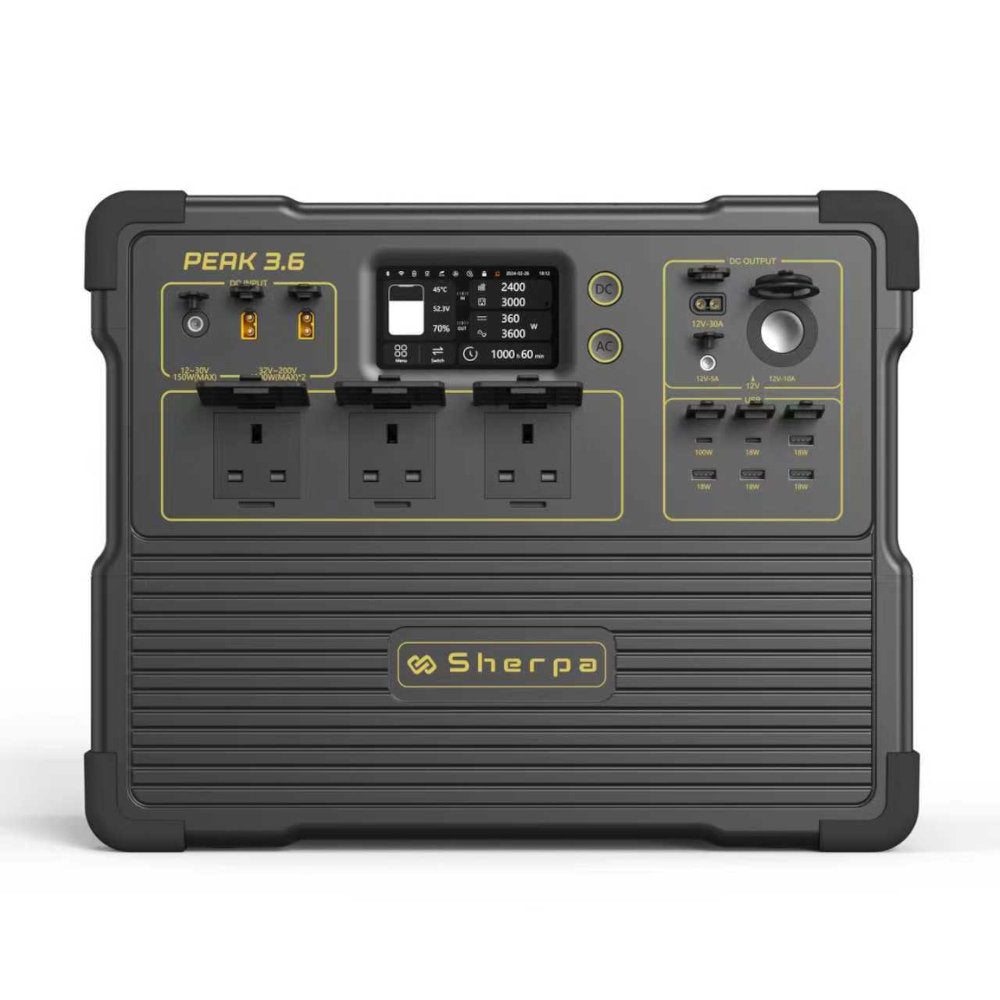 Sherpa PEAK 3.6 – High-Capacity Portable Power Station